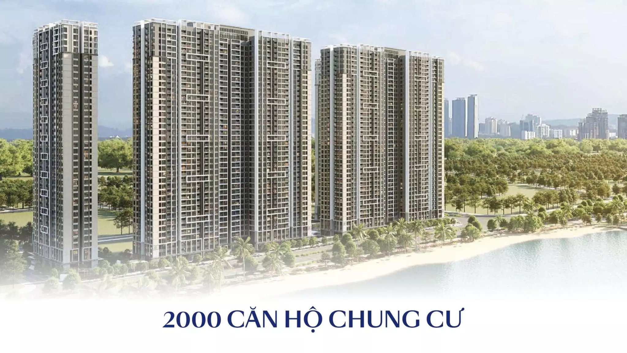 Phối cảnh quy mô 2000 căn hộ chung cư cao tầng tại Vinhomes Hóc Môn