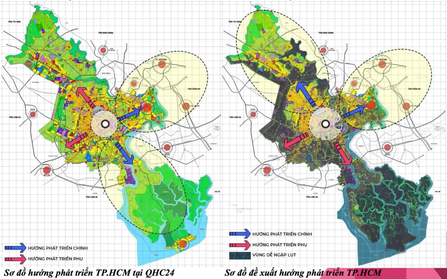 Bản đồ quy hoạch TP.HCM theo mô hình đa cực với vai trò mới của khu vực Hóc Môn