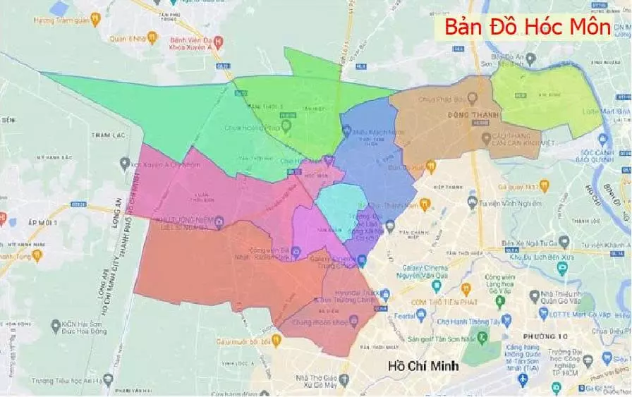 Không gian phát triển mở tại Hóc Môn với quỹ đất rộng và mật độ thấp