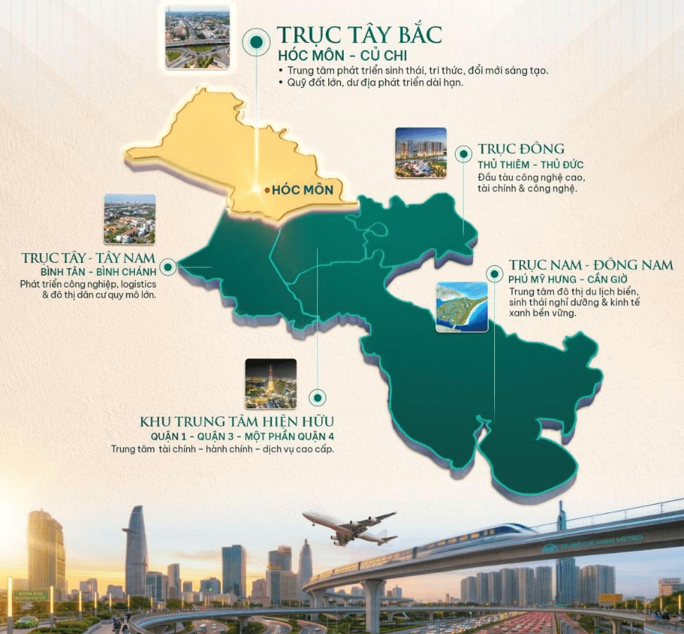 siêu đô thị 1080ha Vinhomes SaigonPark đang được kỳ vọng sẽ tạo cú hích mới cho toàn khu Tây Bắc TP.HCM.
